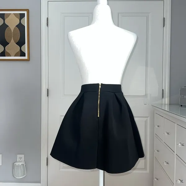 Charlotte Russe Black Pleated Skater Skirt - Image 2