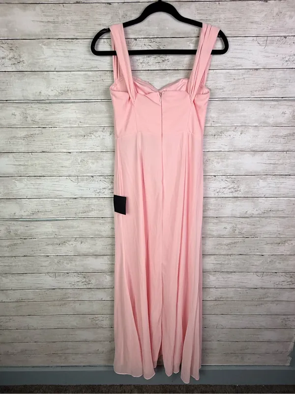 Lulus Magical Magnetism Light Pink Off-the-Shoulder Maxi Dress Size Small - Image 4