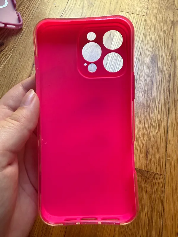 Sparkly Neon Pink IPhone 16 Pro Max Case - Image 2