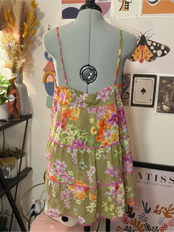 Morgan Taylor Intimates Floral Slip Dress — Size L - Image 6