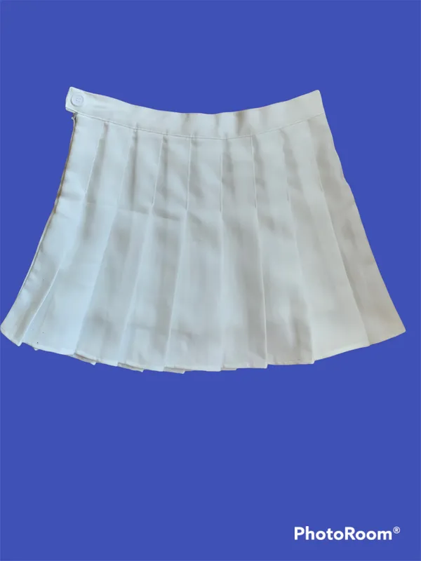 White Pleated Tennis Skort Skirt Womens Small - Image 6