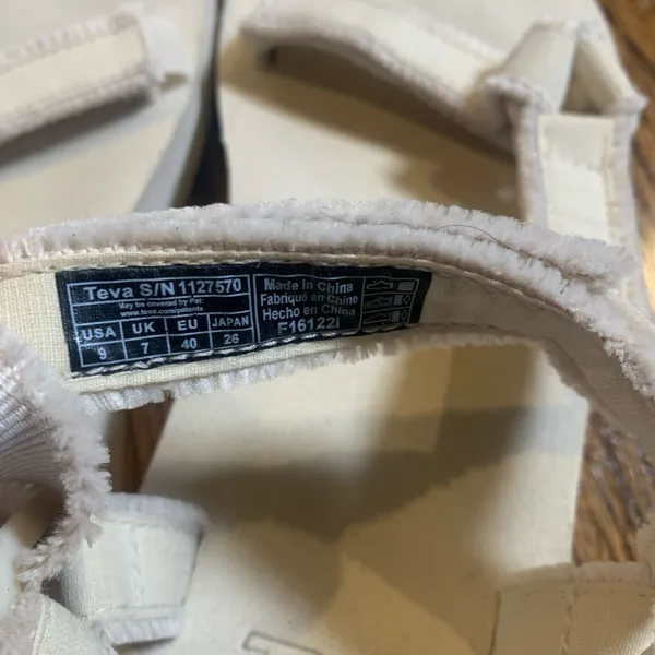 Teva Women's Midform Universal Fray Canvas Platform Sandals in Birch - Image 2