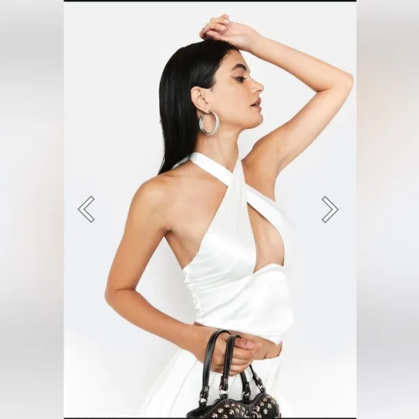 TIC TOC Keep Them Guessing Halter Top - Image 4