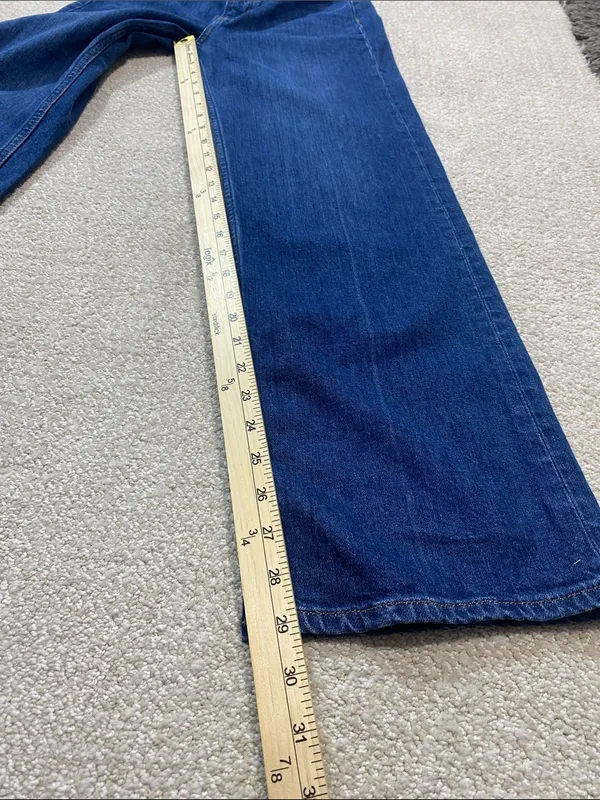 Reformation Dark Blue Wide-Leg Jeans Size 26 - Image 13