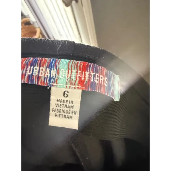 Urban Outfitters Womens Black High Waisted Wide Leg Trousers 6 Interview Outfit‎ - Image 11