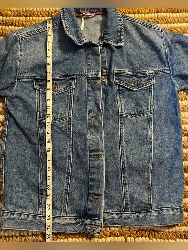 Free people Oversized Denim Jacket - Image 4