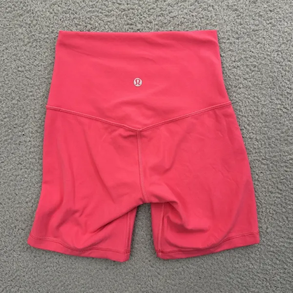 Lululemon Align High Rise Shorts Double Lined 6" Lip Gloss Pink Athletic Women 2 - Image 2