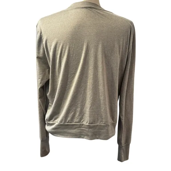 Vuori Daydream Crew Light Heather Gray Long Sleeve Sweatshirt Size L DreamKnit - Image 2