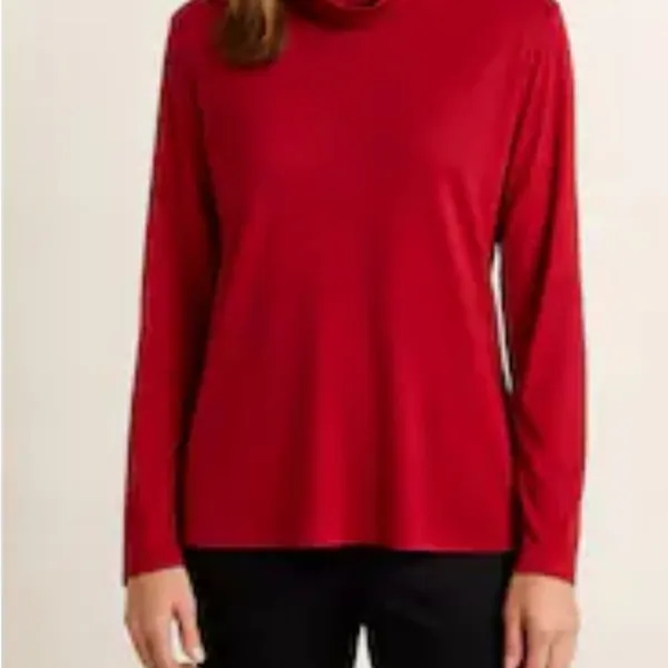 Forgotten Grace burgundy Cowl Neck Sweater xl - Image 9