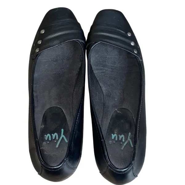 Yuu Renner Black Slip On Wedges 10M - Image 4