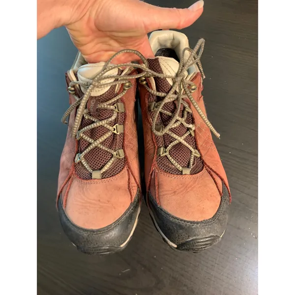 Oboz Low Top Hiking Shoes Brown Leather Trail Swiftcurrent Outsole 42.5 Gorpcore - Image 13