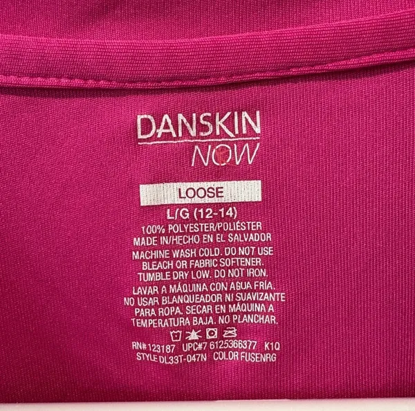 Danskin Now Magenta Short Sleeve Top - Image 2