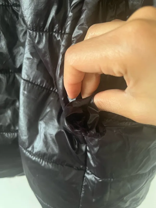 Chicos Lightweight Puffer Vest Jacket Black Quilted 16 Utility Zip Up Casual - Image 4
