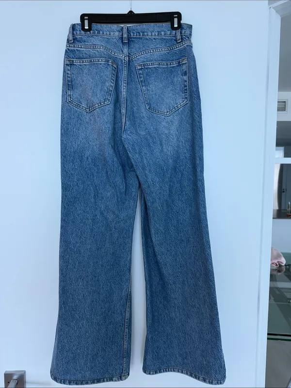 Reformation Cary High Rise Slouchy Wide Leg Jeans Size 27 Colorado Wash - Image 2
