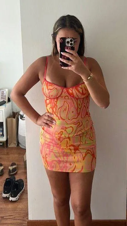 Zara Pattern Dress - Image 4