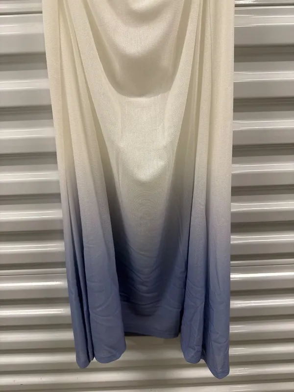 Sau Lee Diana Knit Midi Dress Sky Ombre Womens Size 6 - Image 9