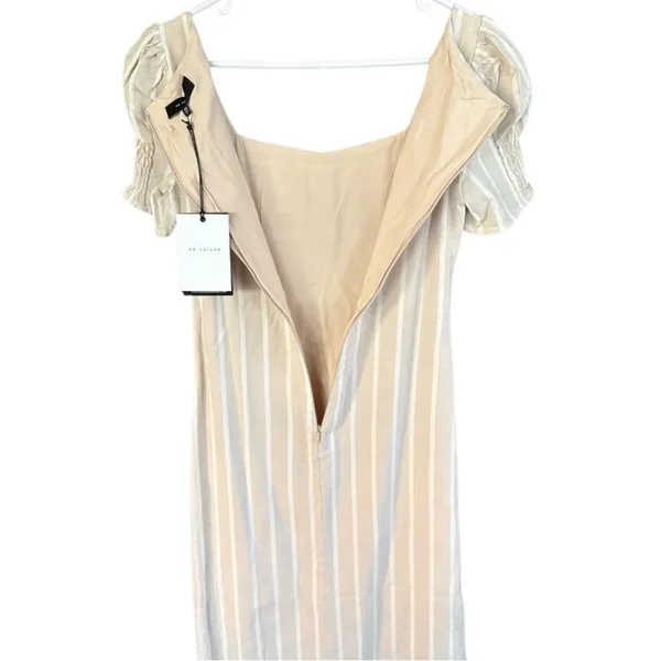 NWT Anthropologie En Saison Cecilia Puff Sleeve Linen Blend Mido Dress Size XS - Image 10