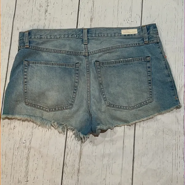 Abercrombie and Fitch blue denim shorts - Image 4