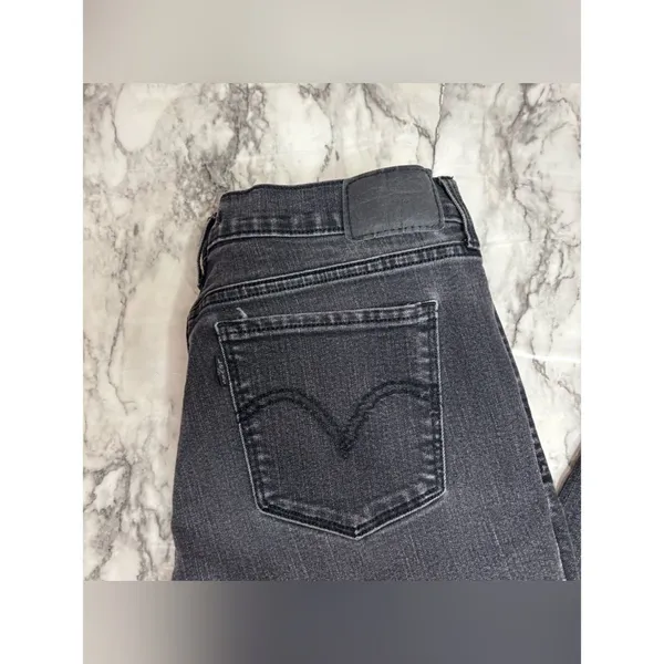 Levi's Black Straight Leg 505 Jeans casual denim size 29 - Image 10