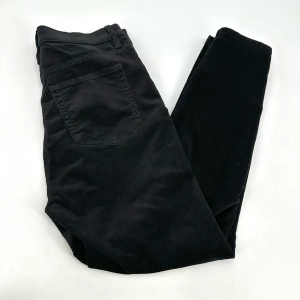 Loft Pants Women 6P 28 Black Corduroy Skinny Classic Fall Winter Casual Academia - Image 10
