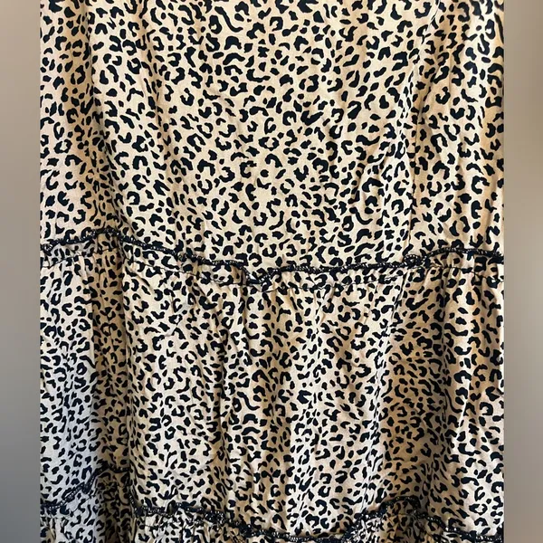 Leopard print sun dress Tan Size L - Image 3
