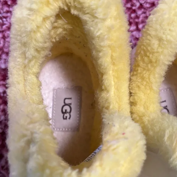 UGG Yellow Shearling-Lined Ankle Booties - Image 3