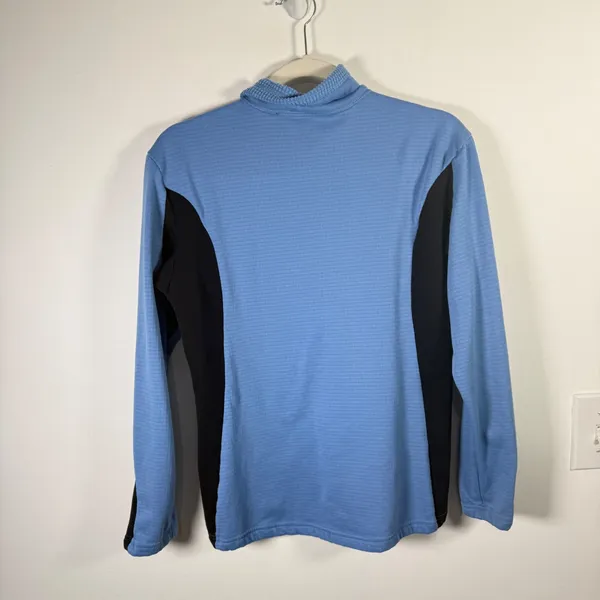 Patagonia R1 Polartec Regulator 1/4 Zip Pullover Fleece Blue Black Womens Small - Image 6