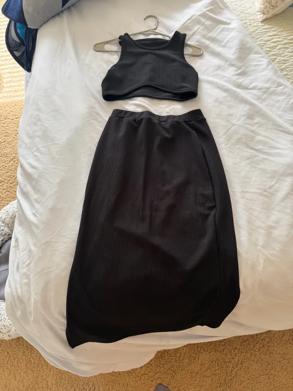 SheIn Black Skirt Set - Image 2