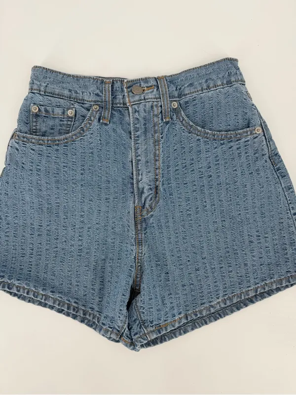 Levi's high loose mom casual cotton denim shorts - Image 3