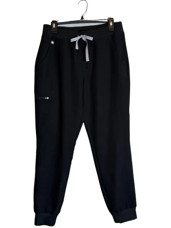 Figs Zamora Jogger Scrub Pant Womens Medium Black Medical Nurse Technical Health - Image 5