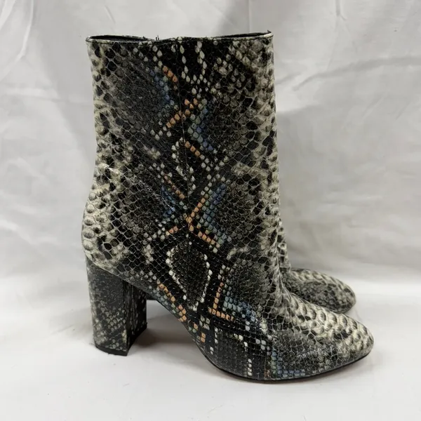 Chinese Laundry Women's Koraline Multi-Color Snake Print‎ Ankle Heeled Boots 7 - Image 3