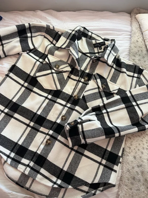 Black & White Checkered Shacket Multiple - Image 2