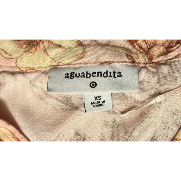 Agua Bendita peach floral long sleeve shorts cotton jumper skipper suit - Image 7