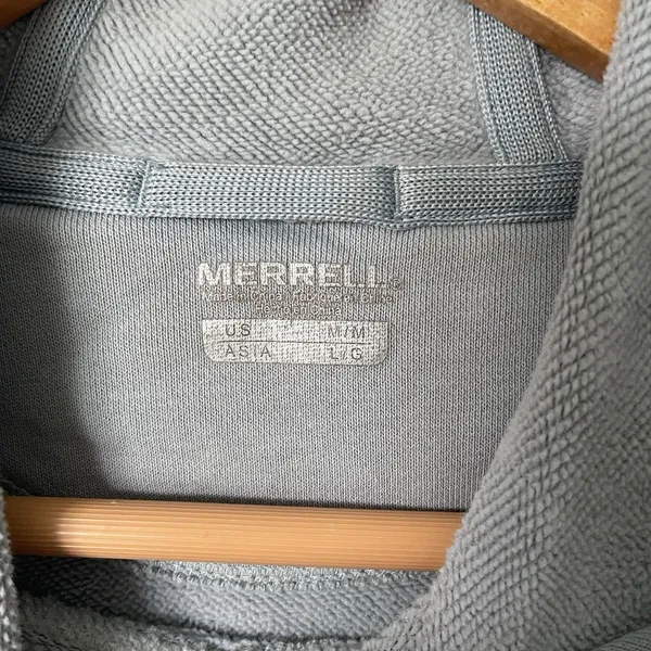 Merrell 'Hike On Since 1981' Hoodie Sweatshirt Gorpcore Blue Women's Size Medium - Image 8