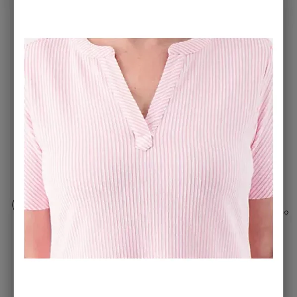 Isaac Mizrahi Live! Regular Knit‎ Seersucker Short Sleeve Dress - Image 4