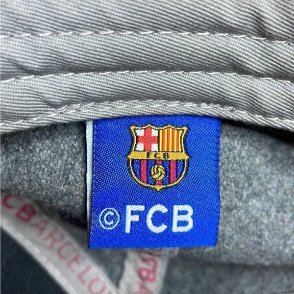 Football Club Barcelona Hat FCB 1899 Grey and black wool and leather - Image 6