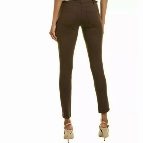 J. MCLAUGHLIN Brown Becca Tapered Trousers Pants Stretch Pockets Legging Size 14 - Image 6