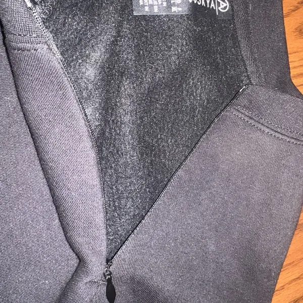 Askya Lord & Taylor Women black‎ zip closure pullover sweatshirt NWOT Size Large - Image 5