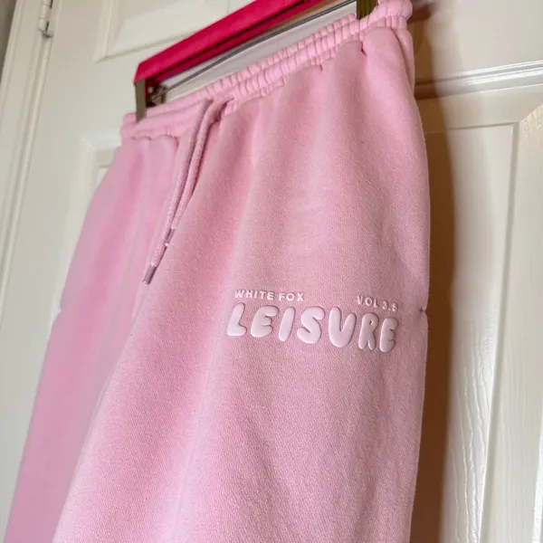 White Fox Baby Pink Volume 3.5 Leisure Sweatpants Sz S - Image 8
