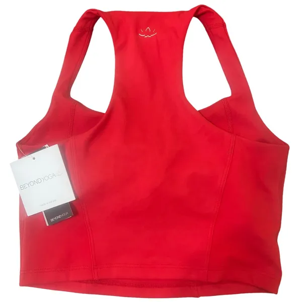 Beyond Yoga Tank Top Women Small Red NEW Racerback Cropped - Image 7
