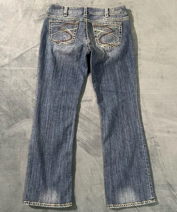 Silver Suki Bootcut Jeans, Size 31x31 - Image 3