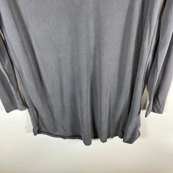Abercrombie & Fitch‎ Womens Grey Long Sleeve Pocket Tunic Top Medium T-Shirt - Image 3