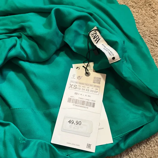 Zara NWT maxi skirt with cute waist tie (was folded so has wrinkles currently but should come out with wash) - Image 2