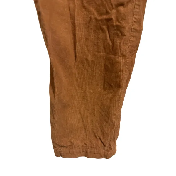 High-Rise Pleated Tapered Corduroy Pants (Size 8) - Image 4