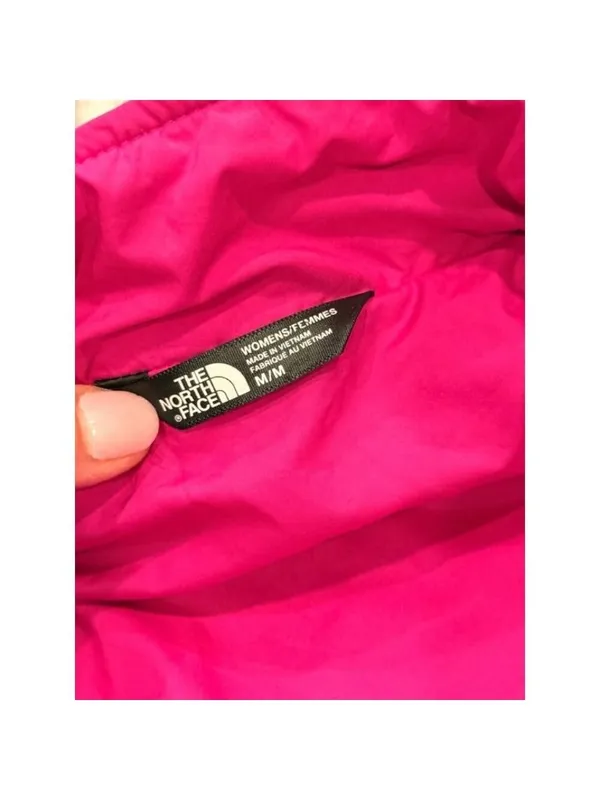 The North Face women's medium pink quilted jacket - Image 2