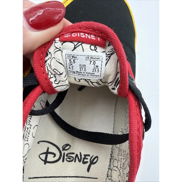 Vans X Disney Authentic Mickey Mouse low top skateboard sneakers size 7 - Image 5