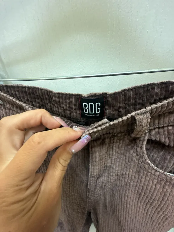 BDG High-Rise Baggy Bubble Corduroy Pants in Brown - Image 2