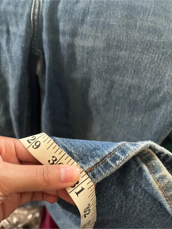 Abercrombie The 90s Straight Ultra High Rise Jeans 26 2 Medium Wash Distressed - Image 7