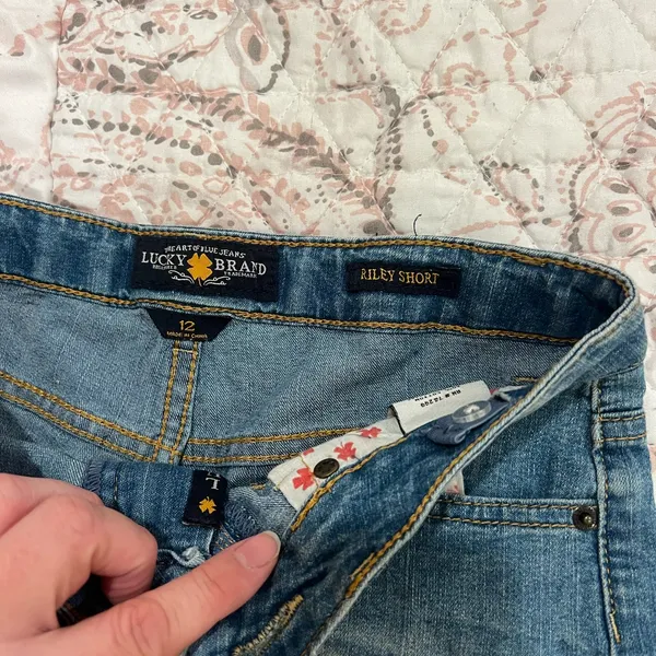 Lucky brand 12 Riley Denim Blue Women's Shorts - Image 3