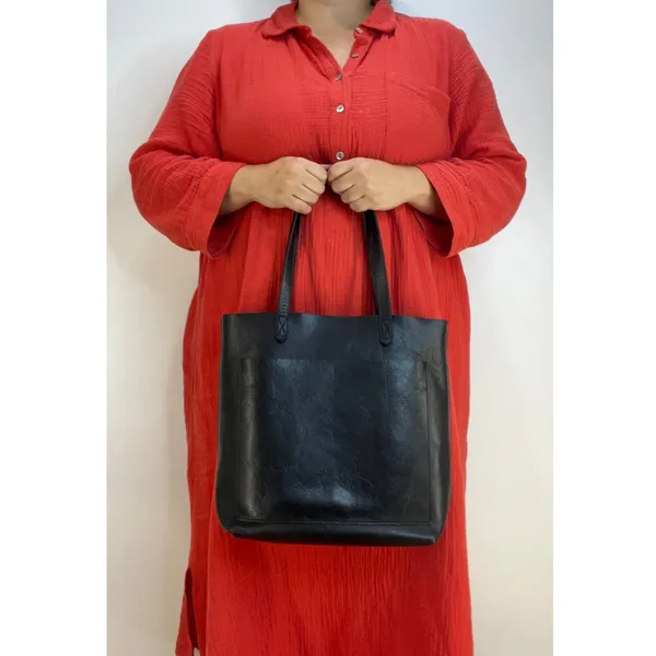 Madewell Transport Tote Black Leather Bag - Image 9